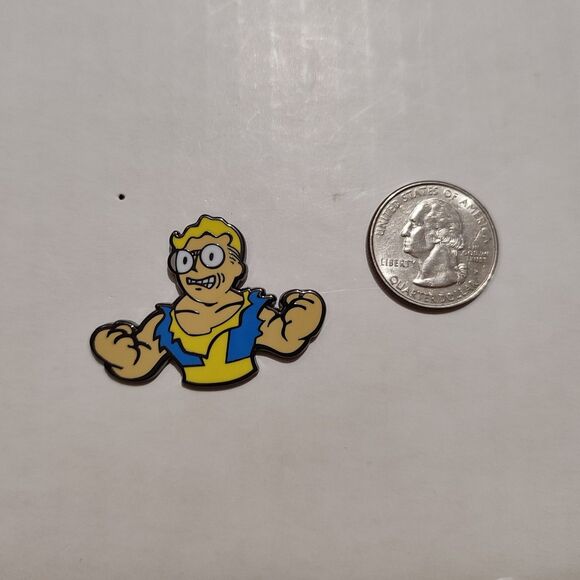 Fallout Vault Boy Nerd Rage Enamel Pin Official Bethesda Collectible Badge - Picture 2 of 5